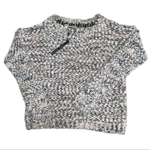 Anthropologie Noisy May Chunky Knit Sweater in Neutral Motif Size S NWT - Picture 6 of 14